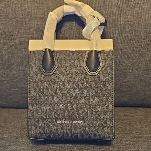 Michael Kors Monogram Black and Gray Handbag